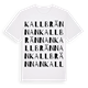 Kallbrännan ordlek t-shirt