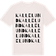 Vintage White t-shirt med Kallelund ordlek t-shirt
