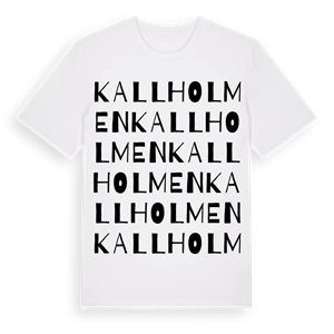 Kallholmen ordlek t-shirt – ekologisk bomull t-shirt från Pinshirt