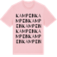 Pink Cotton t-shirt med Kampen ordlek t-shirt