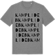 Mid Heather Gray t-shirt med Kampliden ordlek t-shirt