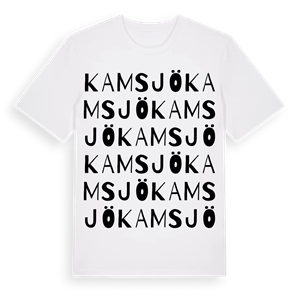 Kamsjö ordlek t-shirt – ekologisk bomull t-shirt från Pinshirt