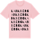 Pink Cotton t-shirt med Kankberg ordlek t-shirt