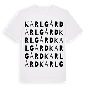 Karlgård ordlek t-shirt – ekologisk bomull t-shirt från Pinshirt