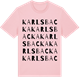 Pink Cotton t-shirt med Karlsbacka ordlek t-shirt