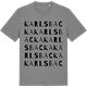 Mid Heather Gray t-shirt med Karlsbacka ordlek t-shirt