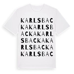 Karlsbacka ordlek t-shirt – ekologisk bomull t-shirt från Pinshirt