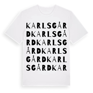 Karlsgård ordlek t-shirt – ekologisk bomull t-shirt från Pinshirt