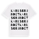 White t-shirt med Karlsgrundet ordlek t-shirt