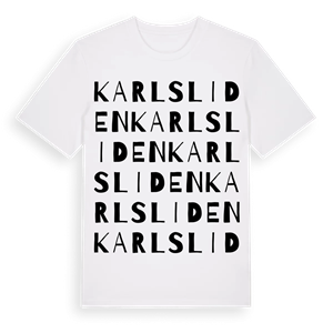 Karlsliden ordlek t-shirt – ekologisk bomull t-shirt från Pinshirt