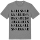 Mid Heather Gray t-shirt med Karlsmark ordlek t-shirt