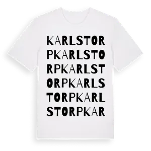 Karlstorp ordlek t-shirt – ekologisk bomull t-shirt från Pinshirt