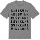 Mid Heather Gray t-shirt med Karlsvik ordlek t-shirt