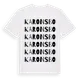 White t-shirt med Karonsbo ordlek t-shirt