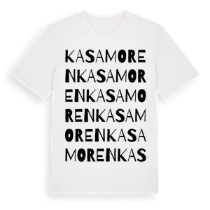 Kasamoren ordlek t-shirt – ekologisk bomull t-shirt från Pinshirt