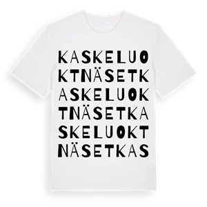 Kaskeluoktnäset ordlek t-shirt – ekologisk bomull t-shirt från Pinshirt