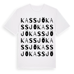Kassjö ordlek t-shirt – ekologisk bomull t-shirt från Pinshirt