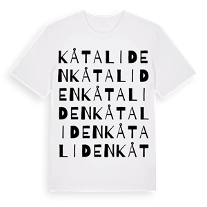 Kåtaliden ordlek t-shirt – ekologisk bomull t-shirt från Pinshirt