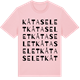 Pink Cotton t-shirt med Kåtaselet ordlek t-shirt