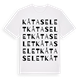 White t-shirt med Kåtaselet ordlek t-shirt