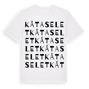 Kåtaselet ordlek t-shirt – ekologisk bomull t-shirt från Pinshirt