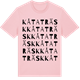 Pink Cotton t-shirt med Kåtaträsk ordlek t-shirt