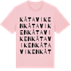 Pink Cotton t-shirt med Kåtaviken ordlek t-shirt