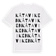 White t-shirt med Kåtaviken ordlek t-shirt
