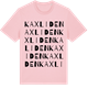 Pink Cotton t-shirt med Kaxliden ordlek t-shirt