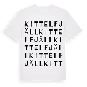 Kittelfjäll ordlek t-shirt – ekologisk bomull t-shirt från Pinshirt