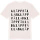 Vintage White t-shirt med Kläppfällan ordlek t-shirt