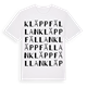 Kläppfällan ordlek t-shirt