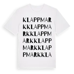 Klappmark ordlek t-shirt – ekologisk bomull t-shirt från Pinshirt