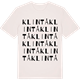 Vintage White t-shirt med Klintå ordlek t-shirt