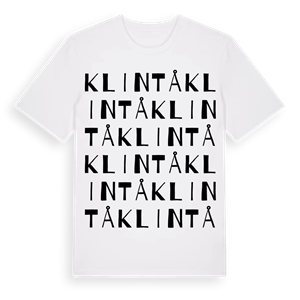 Klintå ordlek t-shirt – ekologisk bomull t-shirt från Pinshirt