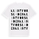 Klintforsliden ordlek t-shirt
