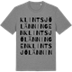 Mid Heather Gray t-shirt med Klintsjölänningen ordlek t-shirt