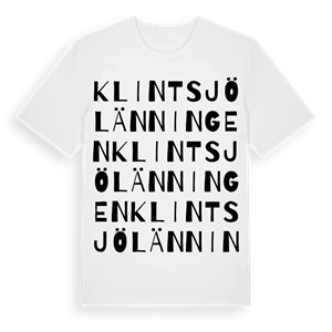 Klintsjölänningen ordlek t-shirt – ekologisk bomull t-shirt från Pinshirt