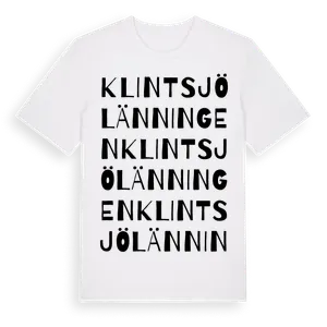 Klintsjölänningen ordlek t-shirt – ekologisk bomull t-shirt från Pinshirt