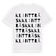 White t-shirt med Klintträsk ordlek t-shirt