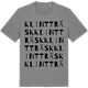 Mid Heather Gray t-shirt med Klintträsk ordlek t-shirt