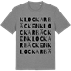 Mid Heather Gray t-shirt med Klockarbäcken ordlek t-shirt