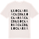 Vintage White t-shirt med Klockarbäcken ordlek t-shirt