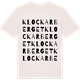 Vintage White t-shirt med Klockarberget ordlek t-shirt