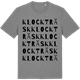 Mid Heather Gray t-shirt med Klockträsk ordlek t-shirt