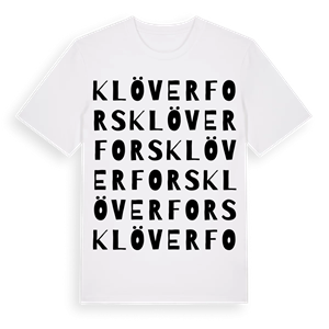 Klöverfors ordlek t-shirt – ekologisk bomull t-shirt från Pinshirt