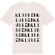 Vintage White t-shirt med Klubben ordlek t-shirt