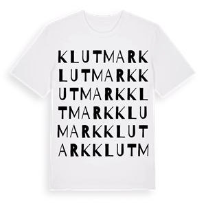 Klutmark ordlek t-shirt – ekologisk bomull t-shirt från Pinshirt