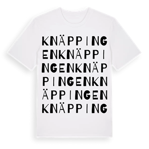Knäppingen ordlek t-shirt – ekologisk bomull t-shirt från Pinshirt
