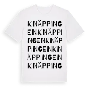 Knäppingen ordlek t-shirt – ekologisk bomull t-shirt från Pinshirt